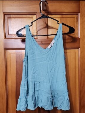 LOFT Aqua Tiered V-Neck  Tank
